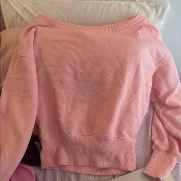 Aerie Sweatshirt Pullover Off the Shoulder - Picture 3 of 3